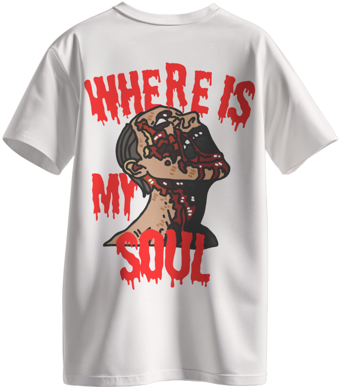Where is my soul oversized T-shirt