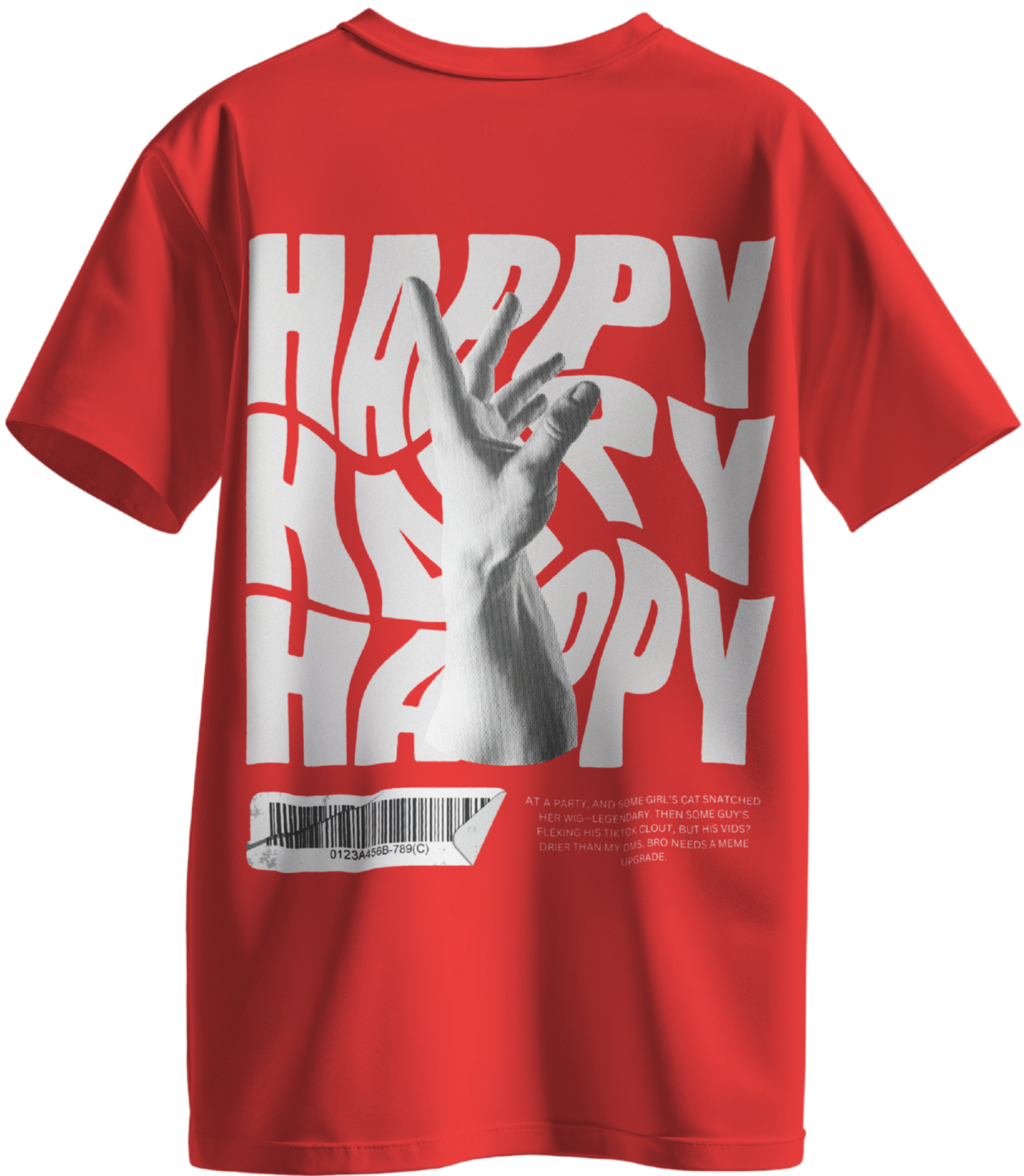Happy Oversized unisex T-shirts