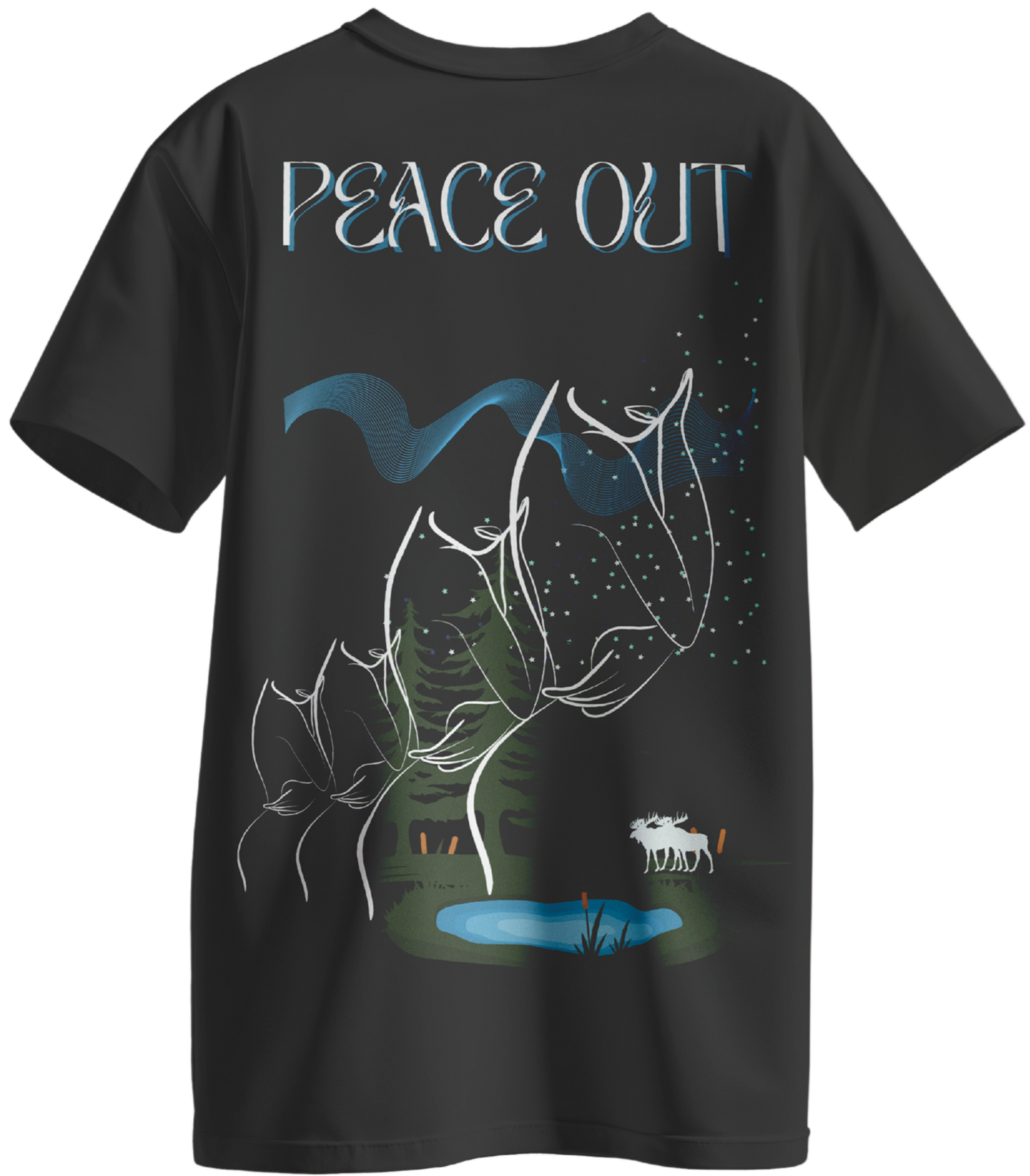 Peace out Oversized unisex T-shirt