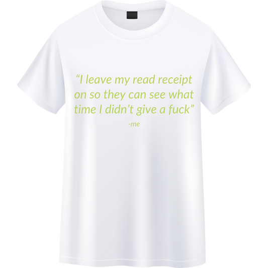 Read receipts Unisex T-shirt