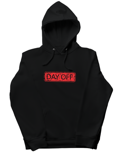 Day off printed hoodie