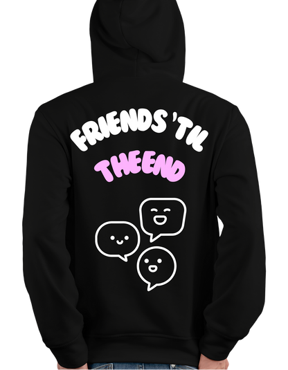 Friends puff printed hoodie