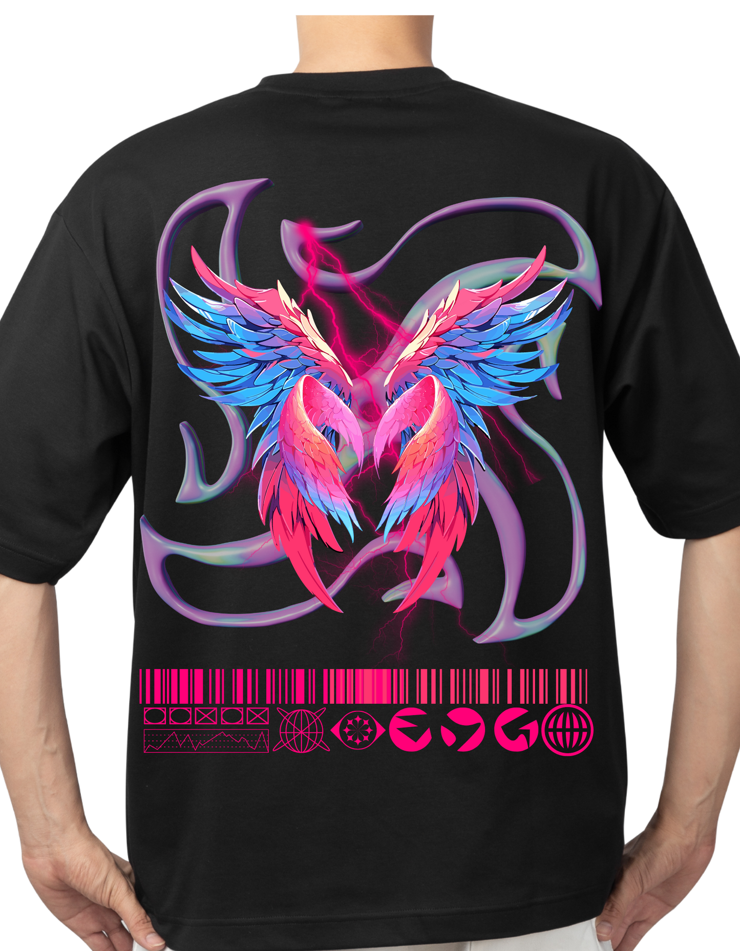 Wings unisex Oversized T-shirt