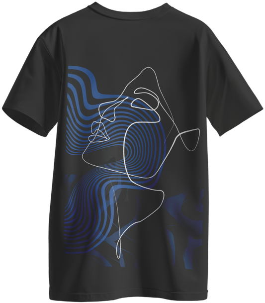 Abstract Oversized unisex T-shirt