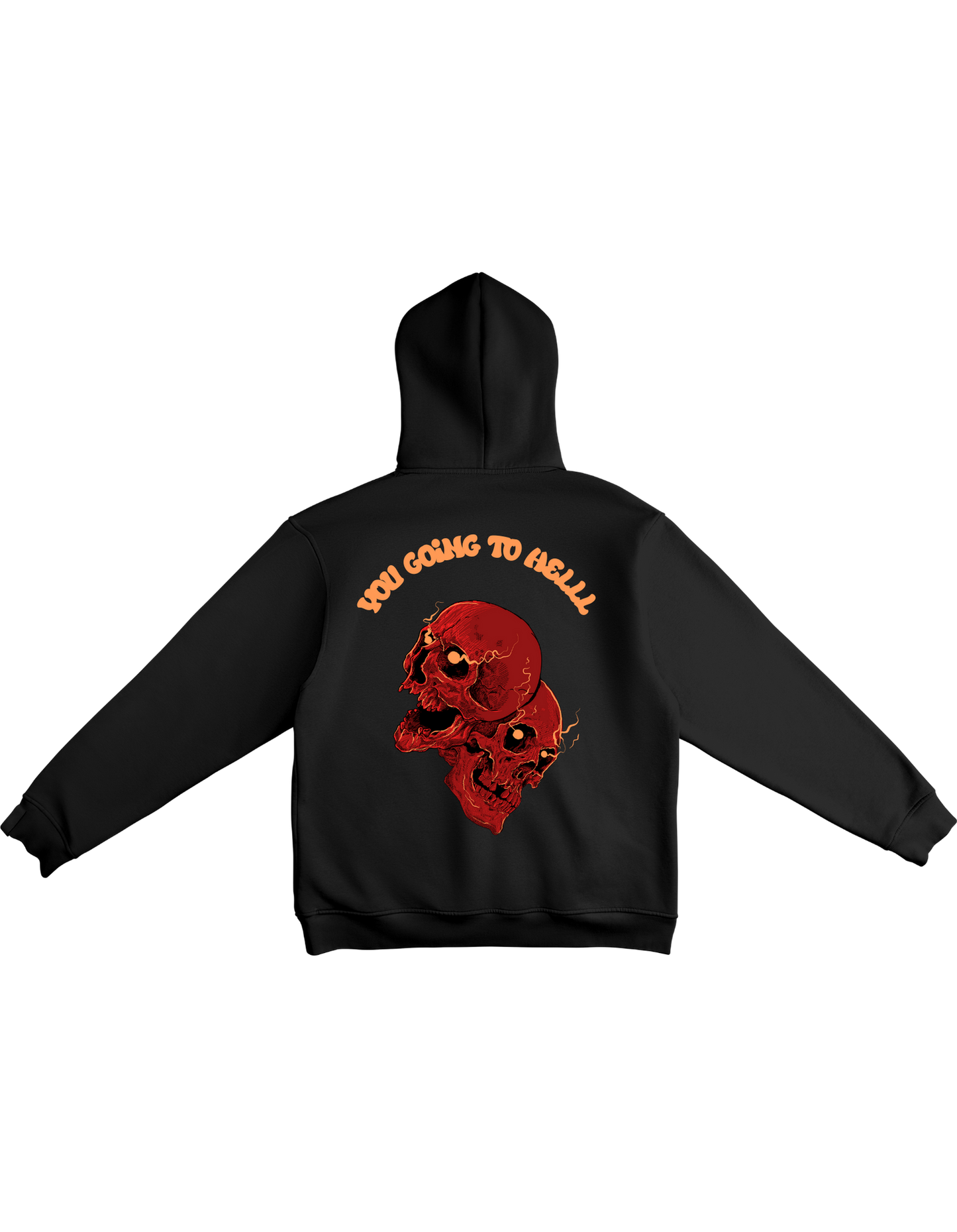 Going to hell printed Hoodie