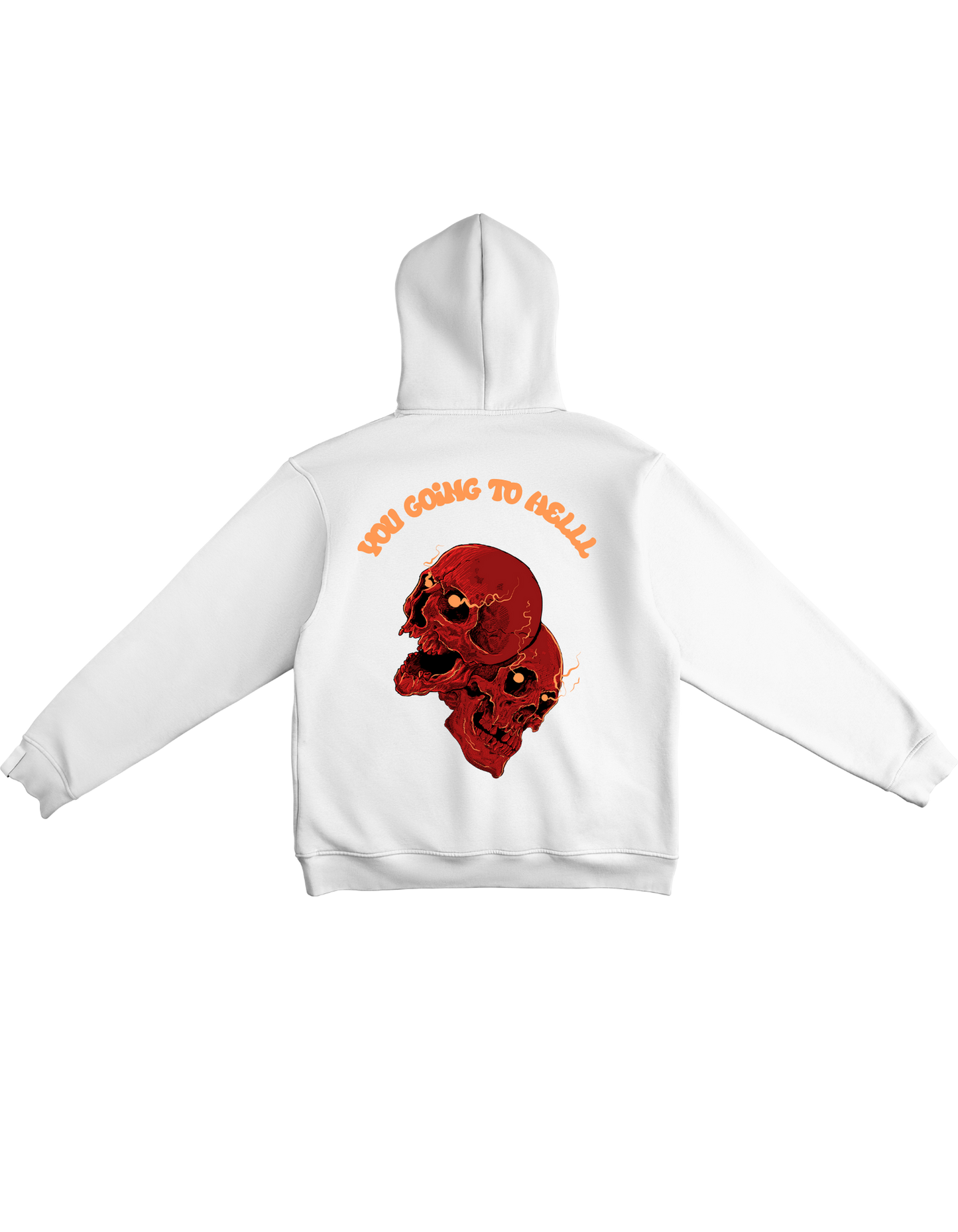 Going to hell printed Hoodie