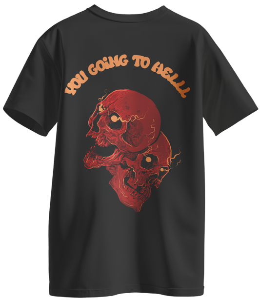 Going to hell oversized T-shirt