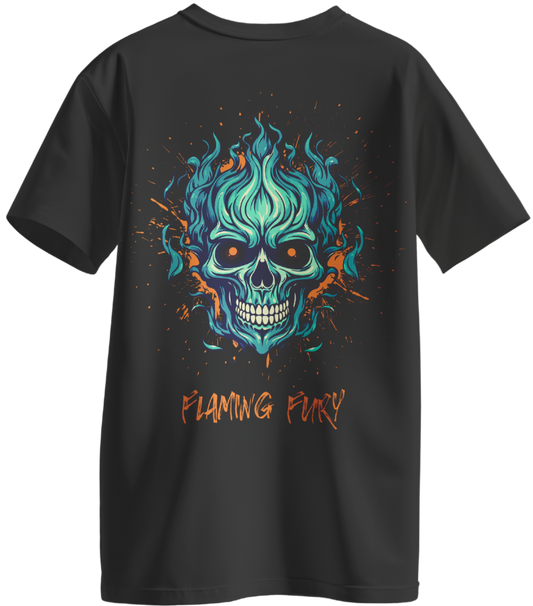 Flaming fury oversized T-shirt