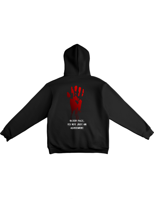 Blood pact printed hoodie