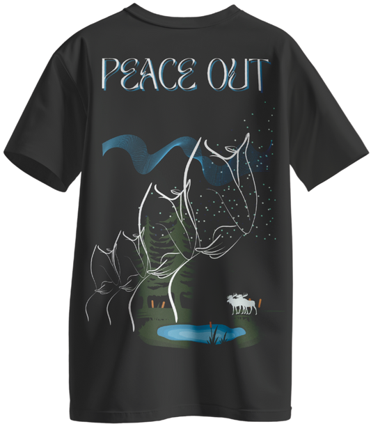 Peace out Oversized unisex T-shirt
