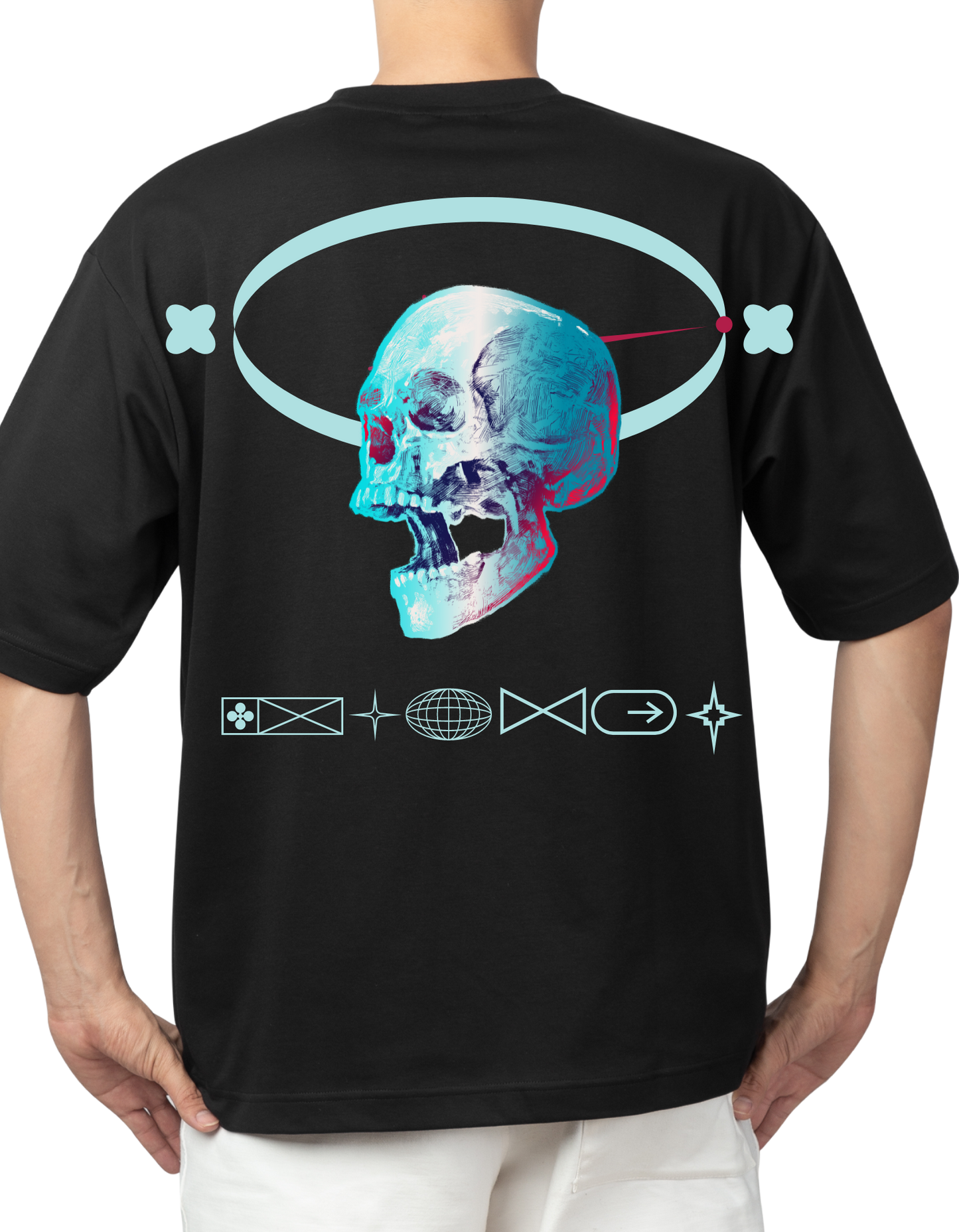 Neon skull Unisex Oversized T-shirt