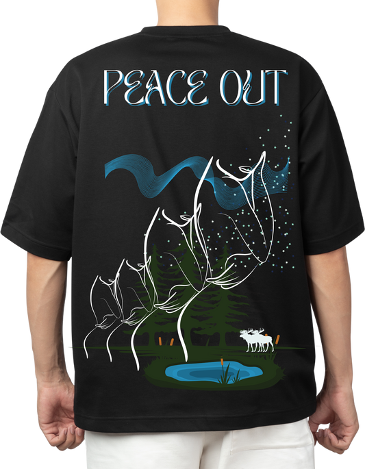 Peace out Oversized unisex T-shirt