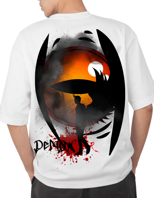 Demon eye Oversized unisex T-shirt