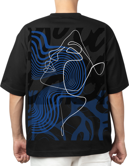 Abstract Oversized unisex T-shirt